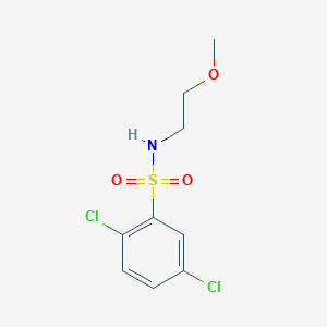 molecular formula C9H11Cl2NO3S B273476 2,5-dichloro-N-(2-methoxyethyl)benzenesulfonamide 