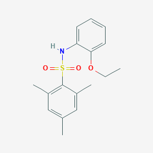 molecular formula C17H21NO3S B273477 N-(2-ethoxyphenyl)-2,4,6-trimethylbenzenesulfonamide 