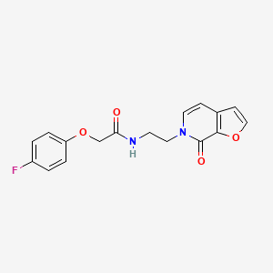 molecular formula C17H15FN2O4 B2734784 2-(4-氟苯氧基)-N-(2-(7-氧代呋喃[2,3-c]吡啶-6(7H)-基)乙基)乙酰胺 CAS No. 2034351-56-7