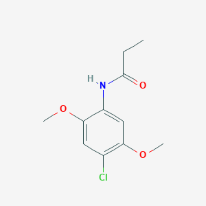 molecular formula C11H14ClNO3 B273479 N-(4-chloro-2,5-dimethoxyphenyl)propanamide 