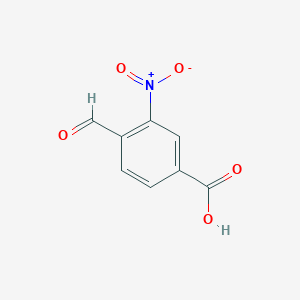 molecular formula C8H5NO5 B2734793 4-甲酰基-3-硝基苯甲酸 CAS No. 604000-99-9