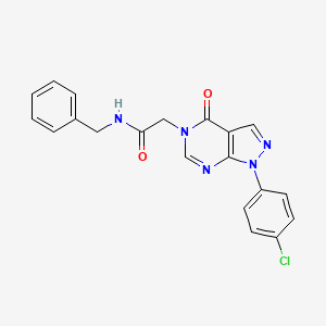 molecular formula C20H16ClN5O2 B2734807 N-benzyl-2-[1-(4-chlorophenyl)-4-oxopyrazolo[3,4-d]pyrimidin-5-yl]acetamide CAS No. 852441-23-7