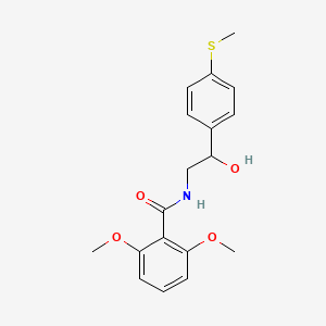 molecular formula C18H21NO4S B2734808 N-(2-羟基-2-(4-(甲硫基)苯基)乙基)-2,6-二甲氧基苯甲酰胺 CAS No. 1448043-26-2