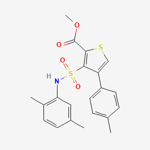 Methyl 3-[(2,5-dimethylphenyl)sulfamoyl]-4-(4-methylphenyl)thiophene-2-carboxylate