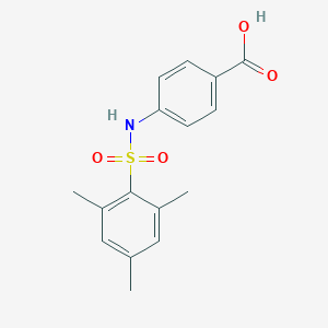 molecular formula C16H17NO4S B273484 4-[(Mesitylsulfonyl)amino]benzoic acid CAS No. 166405-50-1