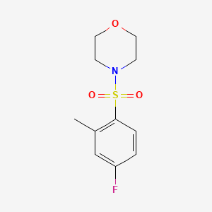 B2734854 4-((4-Fluoro-2-methylphenyl)sulfonyl)morpholine CAS No. 825611-17-4