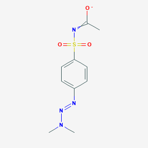 molecular formula C10H13N4O3S- B273486 N-[4-(dimethylaminodiazenyl)phenyl]sulfonylethanimidate 