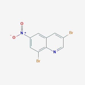 B2734874 3,8-Dibromo-6-nitroquinoline CAS No. 696611-46-8