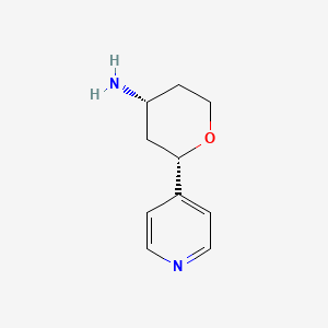 B2734882 (2S,4R)-2-Pyridin-4-yloxan-4-amine CAS No. 1969288-30-9