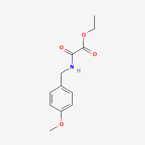 molecular formula C12H15NO4 B2734911 ethyl N-(4-methoxybenzyl)oxamate CAS No. 77245-39-7