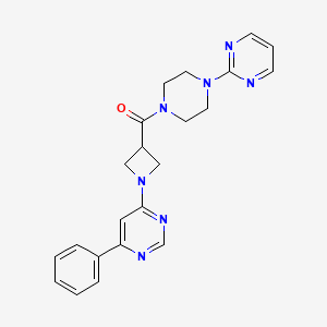 (1-(6-Phenylpyrimidin-4-yl)azetidin-3-yl)(4-(pyrimidin-2-yl)piperazin-1-yl)methanone