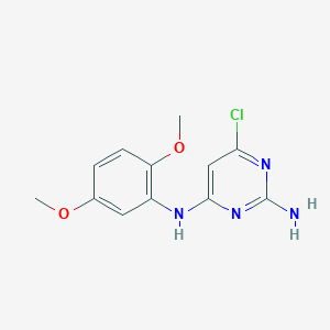 molecular formula C12H13ClN4O2 B2734928 6-氯-N4-(2,5-二甲氧基苯基)嘧啶-2,4-二胺 CAS No. 946203-19-6