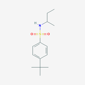 molecular formula C14H23NO2S B273495 N-(sec-butyl)-4-tert-butylbenzenesulfonamide 