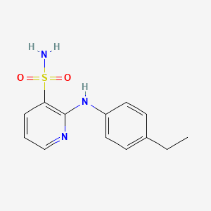 molecular formula C13H15N3O2S B2734955 2-[(4-Ethylphenyl)amino]pyridine-3-sulfonamide CAS No. 1251623-06-9