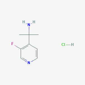 molecular formula C8H12ClFN2 B2734964 2-(3-氟吡啶-4-基)丙醇盐酸盐 CAS No. 2442597-47-7