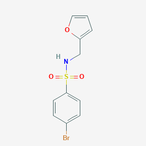 molecular formula C11H10BrNO3S B273497 4-bromo-N-(furan-2-ylmethyl)benzenesulfonamide 