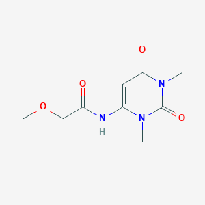 molecular formula C9H13N3O4 B2734972 N-(1,3-二甲基-2,6-二氧基嘧啶-4-基)-2-甲氧基乙酰胺 CAS No. 633296-97-6