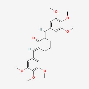 molecular formula C26H30O7 B2734987 2,6-Bis(3,4,5-trimethoxybenzylidene)cyclohexanone CAS No. 312276-03-2