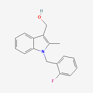 molecular formula C17H16FNO B2734988 [1-(2-fluorobenzyl)-2-methyl-1H-indol-3-yl]methanol CAS No. 696609-49-1