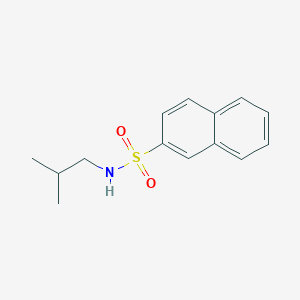 molecular formula C14H17NO2S B273499 N-(2-methylpropyl)naphthalene-2-sulfonamide 