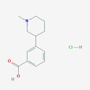 3-(1-Methylpiperidin-3-yl)benzoic acid hydrochloride