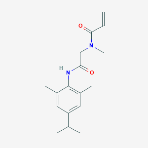 molecular formula C17H24N2O2 B2734995 N-[2-(2,6-Dimethyl-4-propan-2-ylanilino)-2-oxoethyl]-N-methylprop-2-enamide CAS No. 2361841-61-2