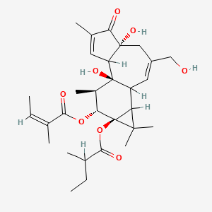 molecular formula C30H42O8 B2735001 12-O-Tigloylphorbol-13-(2-methylbutyrate) CAS No. 250268-57-6