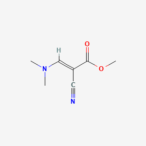 molecular formula C7H10N2O2 B2735030 Methyl 2-cyano-3-(dimethylamino)acrylate CAS No. 113212-14-9; 1187-27-5; 209910-12-3