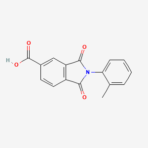 molecular formula C16H11NO4 B2735031 1,3-二氧代-2-邻甲苯基-2,3-二氢-1H-异喹啉-5-羧酸 CAS No. 110768-31-5