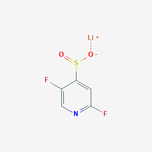 molecular formula C5H2F2LiNO2S B2735035 Lithium;2,5-difluoropyridine-4-sulfinate CAS No. 2228297-84-3