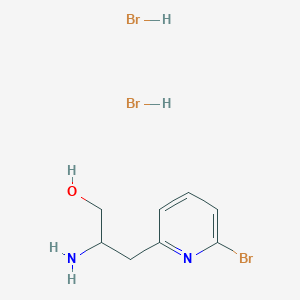 2-Amino-3-(6-bromopyridin-2-yl)propan-1-ol;dihydrobromide