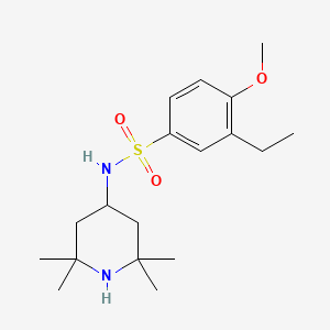 3-ethyl-4-methoxy-N-(2,2,6,6-tetramethylpiperidin-4-yl)benzenesulfonamide