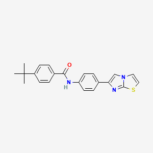 4-(tert-butyl)-N-(4-(imidazo[2,1-b]thiazol-6-yl)phenyl)benzamide