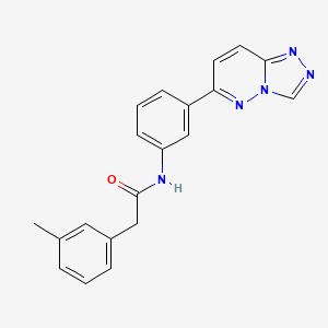 molecular formula C20H17N5O B2735069 N-(3-([1,2,4]triazolo[4,3-b]pyridazin-6-yl)phenyl)-2-(m-tolyl)acetamide CAS No. 894064-13-2