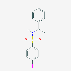 molecular formula C14H14INO2S B273507 4-iodo-N-(1-phenylethyl)benzenesulfonamide 