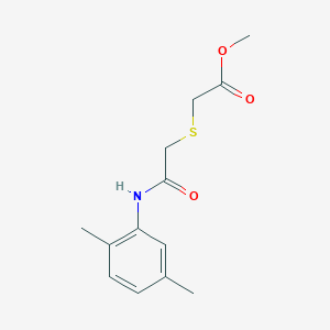 molecular formula C13H17NO3S B2735078 Methyl 2-[2-(2,5-dimethylanilino)-2-oxoethyl]sulfanylacetate CAS No. 403835-41-6