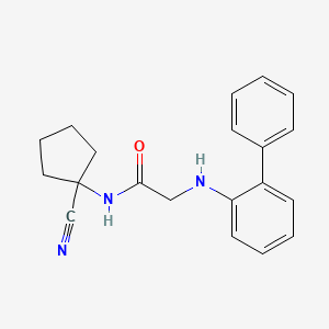 molecular formula C20H21N3O B2735080 2-({[1,1'-biphenyl]-2-yl}amino)-N-(1-cyanocyclopentyl)acetamide CAS No. 1197571-80-4