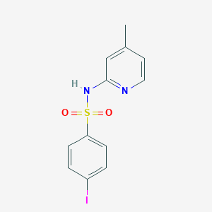 molecular formula C12H11IN2O2S B273510 4-iodo-N-(4-methyl-2-pyridinyl)benzenesulfonamide 