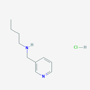 molecular formula C10H17ClN2 B2735115 N-(3-Pyridinylmethyl)-1-butanamine hydrochloride CAS No. 1048664-28-3; 20173-12-0