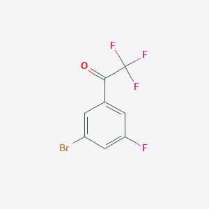 molecular formula C8H3BrF4O B2735123 1-(3-Bromo-5-fluorophenyl)-2,2,2-trifluoroethanone CAS No. 2090695-67-1