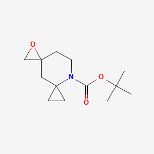 molecular formula C13H21NO3 B2735137 Tert-butyl 7-oxa-10-azadispiro[2.1.25.33]decane-10-carboxylate CAS No. 2361635-70-1