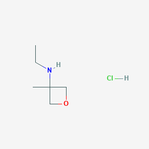 molecular formula C6H14ClNO B2735146 N-Ethyl-3-methyloxetan-3-amine hydrochloride CAS No. 1448854-85-0