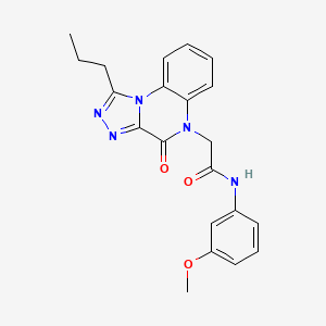 N-(3-methoxyphenyl)-2-(4-oxo-1-propyl[1,2,4]triazolo[4,3-a]quinoxalin-5(4H)-yl)acetamide