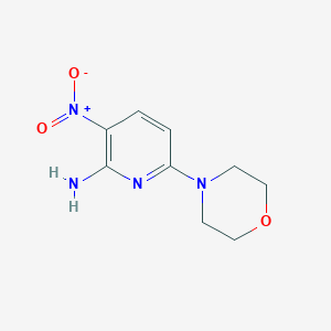 molecular formula C9H12N4O3 B2735149 6-Morpholin-4-yl-3-nitro-2-pyridylamine CAS No. 144435-16-5