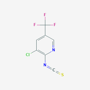 molecular formula C7H2ClF3N2S B2735151 3-Chloro-2-isothiocyanato-5-(trifluoromethyl)pyridine CAS No. 1360887-00-8