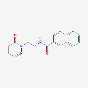 molecular formula C17H15N3O2 B2735161 N-(2-(6-oxopyridazin-1(6H)-yl)ethyl)-2-naphthamide CAS No. 1021206-38-1