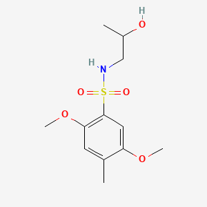 N-(2-hydroxypropyl)-2,5-dimethoxy-4-methylbenzenesulfonamide