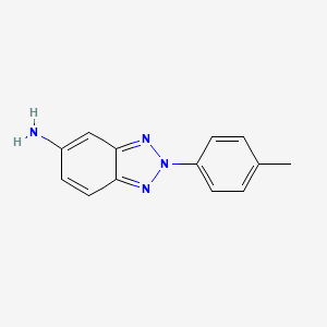 molecular formula C13H12N4 B2735179 5-氨基-2-(对甲苯基)-2H-苯并三唑 CAS No. 6659-91-2