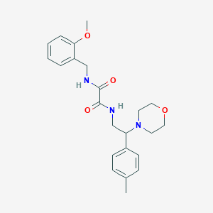 molecular formula C23H29N3O4 B2735210 N1-(2-methoxybenzyl)-N2-(2-morpholino-2-(p-tolyl)ethyl)oxalamide CAS No. 941976-26-7