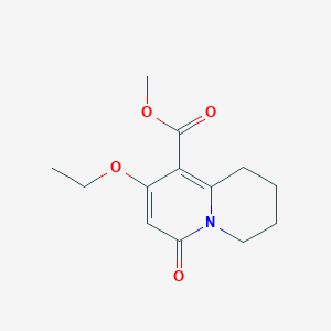 molecular formula C13H17NO4 B2735220 甲酸甲酯 8-乙氧基-6-氧代-1,3,4,6-四氢-2H-喹啉-9-基甲酸酯 CAS No. 1987263-00-2